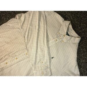 Ralph Lauren Shirt Mens XXL Beige Check Button Down Classic Fit‎ Long Sleeve